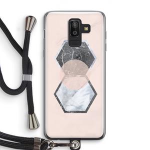 CaseCompany Creatieve toets: Samsung Galaxy J8 (2018) Transparant Hoesje met koord
