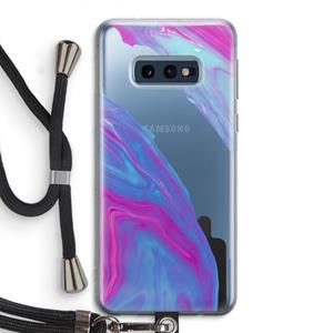 CaseCompany Zweverige regenboog: Samsung Galaxy S10e Transparant Hoesje met koord
