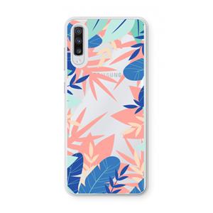 CaseCompany Tropisch: Samsung Galaxy A70 Transparant Hoesje