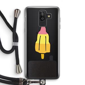 CaseCompany Raketijsje: Samsung Galaxy J8 (2018) Transparant Hoesje met koord