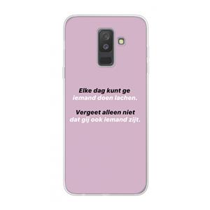 CaseCompany gij zijt ook iemand: Samsung Galaxy A6 Plus (2018) Transparant Hoesje