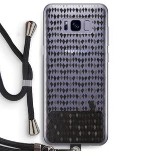 CaseCompany Crazy shapes: Samsung Galaxy S8 Transparant Hoesje met koord
