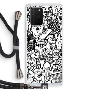 CaseCompany Vexx Mixtape #2: Samsung Galaxy S10 Lite Transparant Hoesje met koord