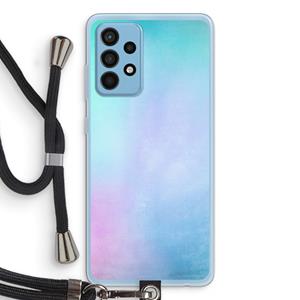 CaseCompany mist pastel: Samsung Galaxy A52 Transparant Hoesje met koord