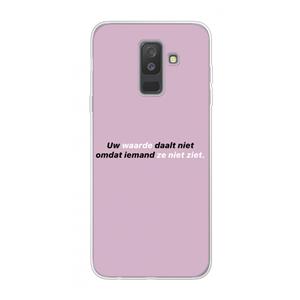 CaseCompany uw waarde daalt niet: Samsung Galaxy A6 Plus (2018) Transparant Hoesje