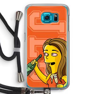 CaseCompany Jamie Lee Simpson: Samsung Galaxy S6 Transparant Hoesje met koord