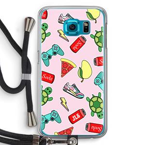 CaseCompany Things Jamie Loves: Samsung Galaxy S6 Transparant Hoesje met koord