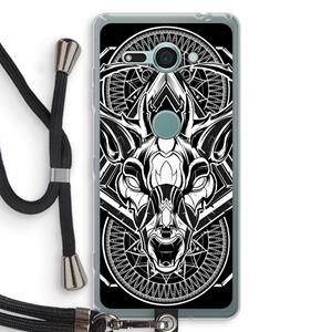 CaseCompany Oh Deer: Sony Xperia XZ2 Compact Transparant Hoesje met koord