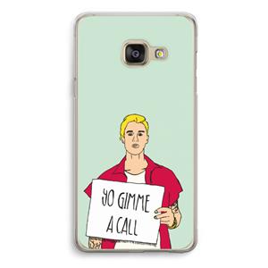 CaseCompany Gimme a call: Samsung A3 (2017) Transparant Hoesje