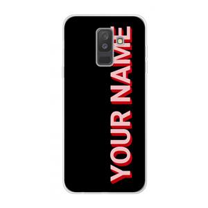 CaseCompany Namecase: Samsung Galaxy A6 Plus (2018) Transparant Hoesje