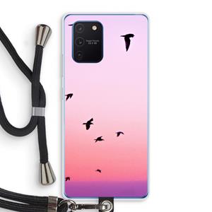 CaseCompany Fly away: Samsung Galaxy Note 10 Lite Transparant Hoesje met koord