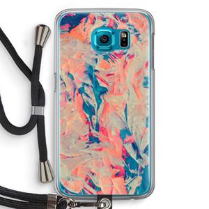 CaseCompany Alone: Samsung Galaxy S6 Transparant Hoesje met koord