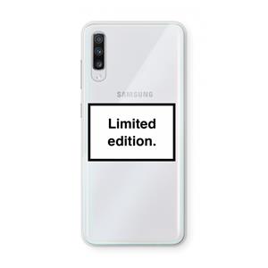 CaseCompany Limited edition: Samsung Galaxy A70 Transparant Hoesje