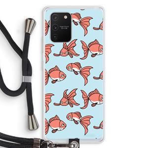 CaseCompany Blub: Samsung Galaxy S10 Lite Transparant Hoesje met koord