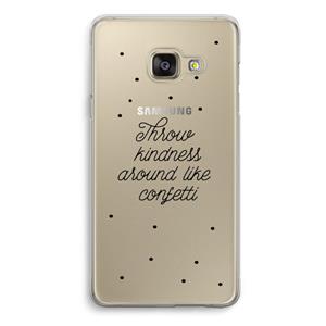 CaseCompany Confetti: Samsung A3 (2017) Transparant Hoesje