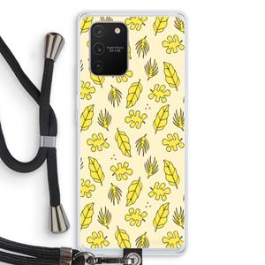 CaseCompany Herfst: Samsung Galaxy S10 Lite Transparant Hoesje met koord