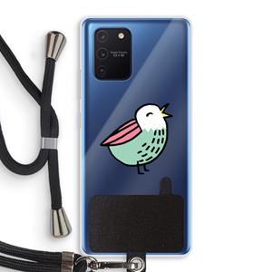 CaseCompany Birdy: Samsung Galaxy Note 10 Lite Transparant Hoesje met koord