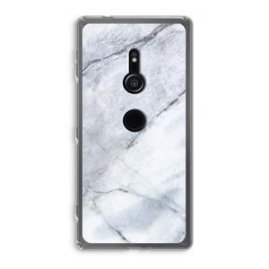 CaseCompany Witte marmer: Sony Xperia XZ2 Transparant Hoesje