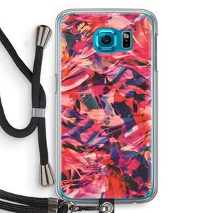 CaseCompany California: Samsung Galaxy S6 Transparant Hoesje met koord