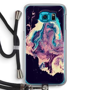 CaseCompany Cosmic Silence: Samsung Galaxy S6 Transparant Hoesje met koord