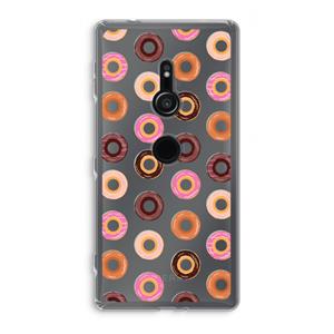 CaseCompany Donuts: Sony Xperia XZ2 Transparant Hoesje