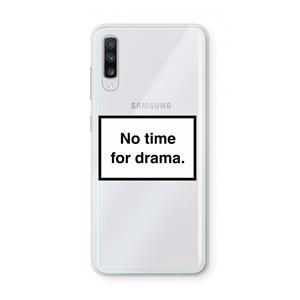 CaseCompany No drama: Samsung Galaxy A70 Transparant Hoesje