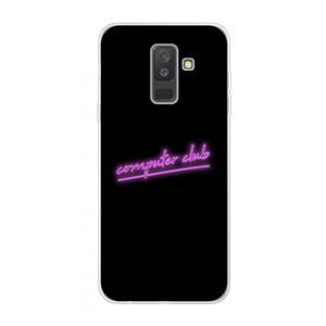 CaseCompany Vice Black: Samsung Galaxy A6 Plus (2018) Transparant Hoesje