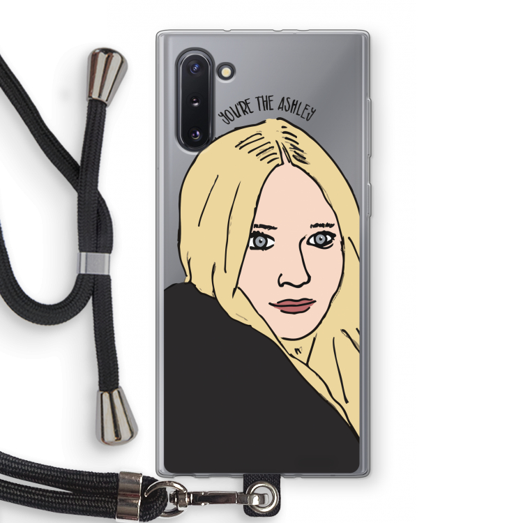 CaseCompany Ashley: Samsung Galaxy Note 10 Transparant Hoesje met koord