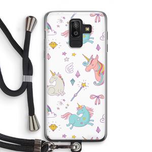 CaseCompany Fantasiewereld: Samsung Galaxy J8 (2018) Transparant Hoesje met koord