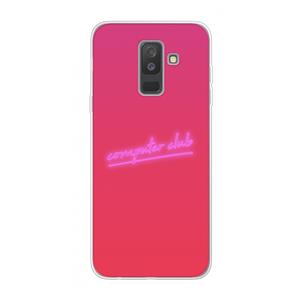 CaseCompany Vice Glow: Samsung Galaxy A6 Plus (2018) Transparant Hoesje