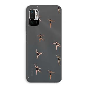 CaseCompany Dancing #1: Xiaomi Redmi Note 10 5G Transparant Hoesje