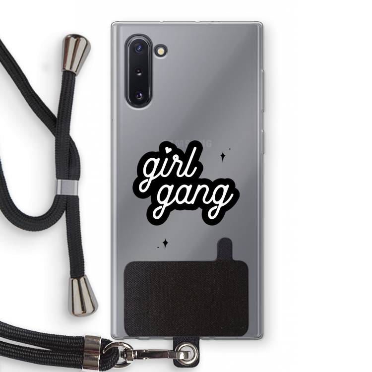 CaseCompany Girl Gang: Samsung Galaxy Note 10 Transparant Hoesje met koord
