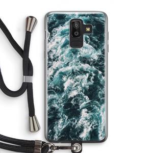CaseCompany Zee golf: Samsung Galaxy J8 (2018) Transparant Hoesje met koord