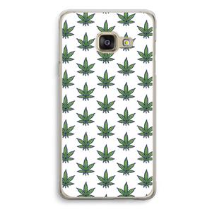 CaseCompany Weed: Samsung A3 (2017) Transparant Hoesje