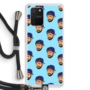 CaseCompany Drake Away: Samsung Galaxy S10 Lite Transparant Hoesje met koord