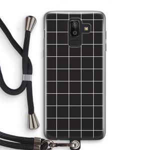 CaseCompany Rooster 2: Samsung Galaxy J8 (2018) Transparant Hoesje met koord