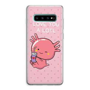 CaseCompany Love You A Lotl: Samsung Galaxy S10 Plus Transparant Hoesje