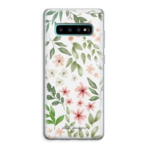 CaseCompany Botanical sweet flower heaven: Samsung Galaxy S10 Plus Transparant Hoesje