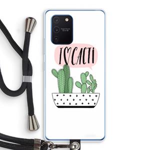 CaseCompany I love cacti: Samsung Galaxy Note 10 Lite Transparant Hoesje met koord