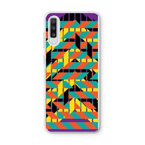 CaseCompany Skew Bee 2: Samsung Galaxy A70 Transparant Hoesje