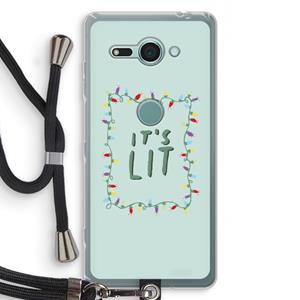 CaseCompany It's Lit: Sony Xperia XZ2 Compact Transparant Hoesje met koord