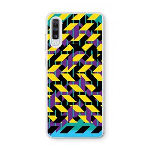 CaseCompany Skew Bee 3: Samsung Galaxy A70 Transparant Hoesje