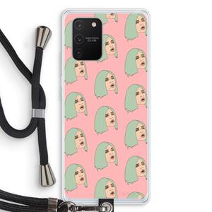 CaseCompany King Kylie: Samsung Galaxy S10 Lite Transparant Hoesje met koord