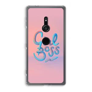 CaseCompany Girl boss: Sony Xperia XZ2 Transparant Hoesje