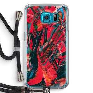 CaseCompany Endless Descent: Samsung Galaxy S6 Transparant Hoesje met koord