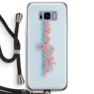 CaseCompany nofilter: Samsung Galaxy S8 Transparant Hoesje met koord