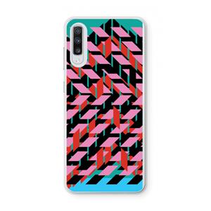 CaseCompany Skew Blush 2: Samsung Galaxy A70 Transparant Hoesje