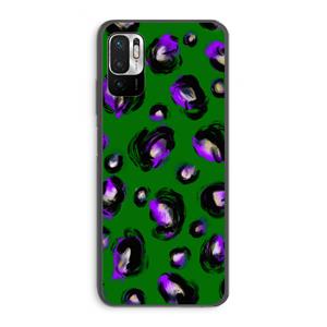 CaseCompany Green Cheetah: Xiaomi Redmi Note 10 5G Transparant Hoesje