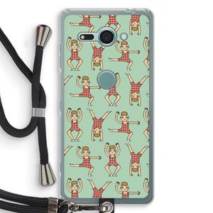 CaseCompany Gymboys: Sony Xperia XZ2 Compact Transparant Hoesje met koord