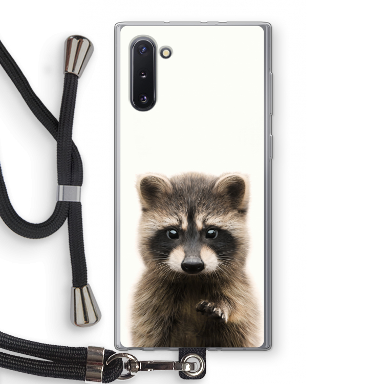 CaseCompany Rocco: Samsung Galaxy Note 10 Transparant Hoesje met koord